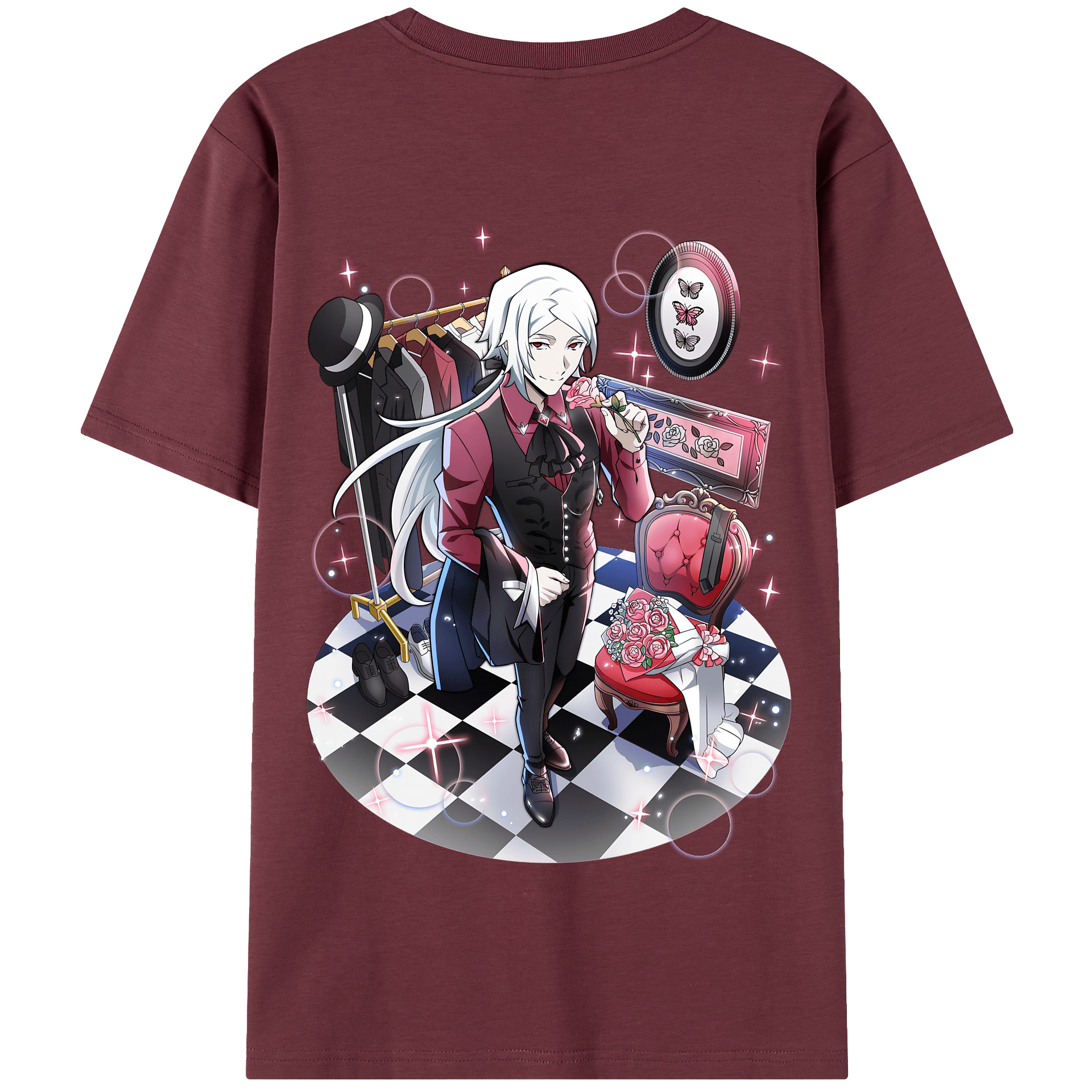 （画像用） 文豪ストレイドッグス Bungo Stray Dogs 綿100％半袖Tシャツ（背面プリント）
